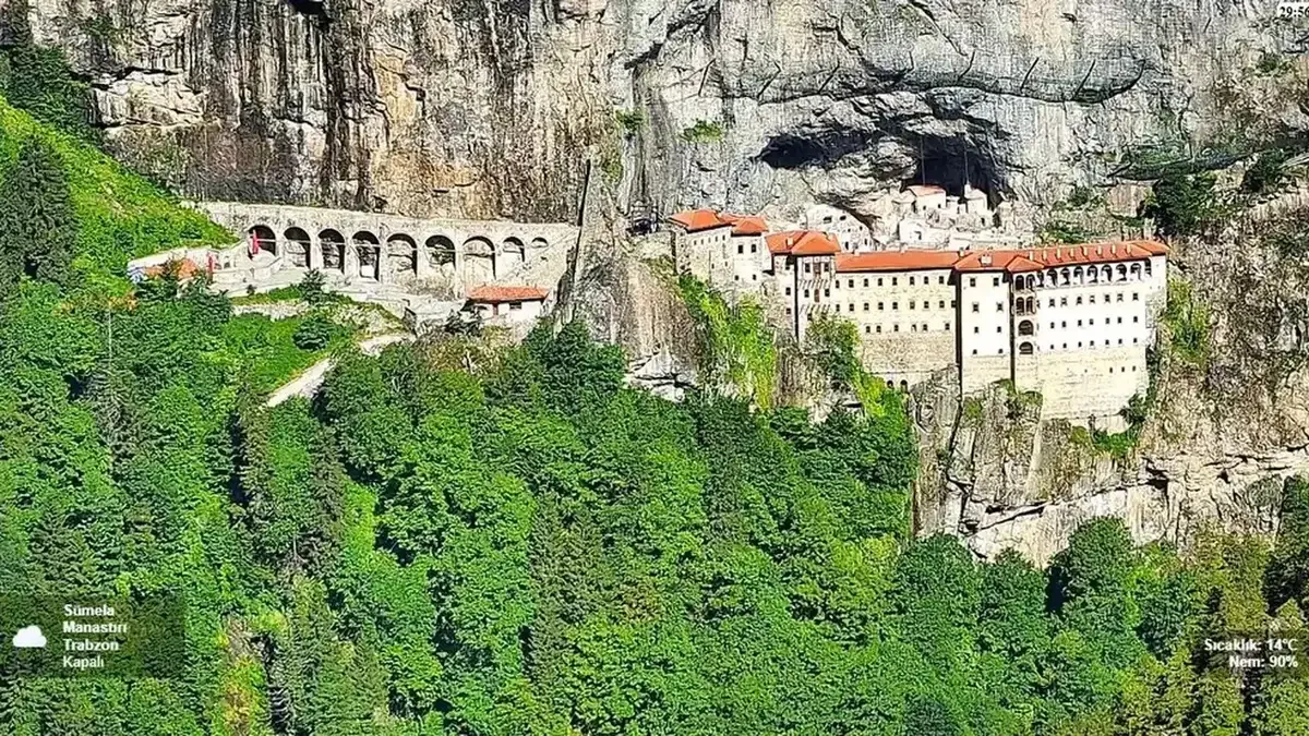 Sümela Manastırı canlı kamera